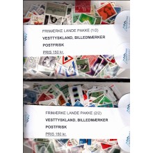 Vesttyskland, Frimærke lande pakker, kun med billedmærker, Postfriske. Vores pris 150 kr.